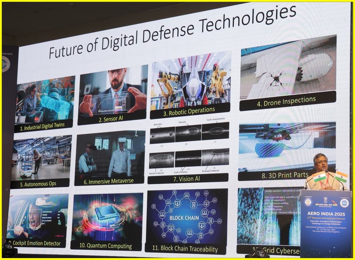 writetake's tweet image. #WingsOfWisdom #AeroIndiaSeminar #PlaneCarnival #CEMILAC

Speaker: Prof Gopalan Jagadeesh, Dept of Aerospace Engineering, @iiscbangalore 

Topic: Long duration Hypersonics Flight, Myth or Reality

Key points

⏭️  Why hypersonic: These systems offer high manoeuvrability,