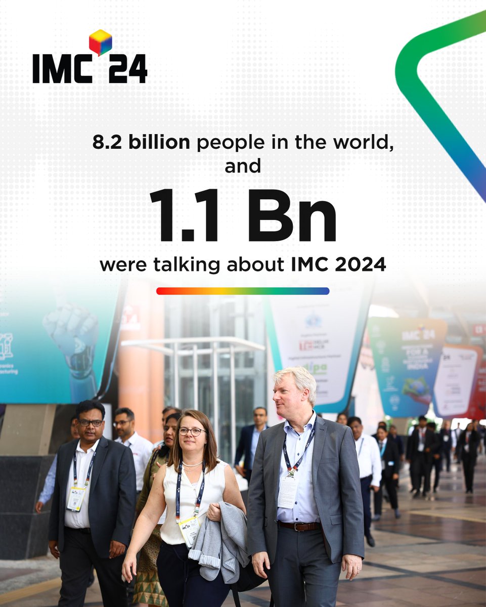 exploreIMC's tweet image. Clearly, #IMC2024 was and has been the talk of the town! 🌍  

We can&apos;t wait to create more buzz and new possibilities with the 9th edition of this landmark event.

Stay tuned for exciting updates on #IMC2025. 🚀 

#InnovationInFocus #TechOnTheRise #TechRevolution 

@ConnectCOAI…