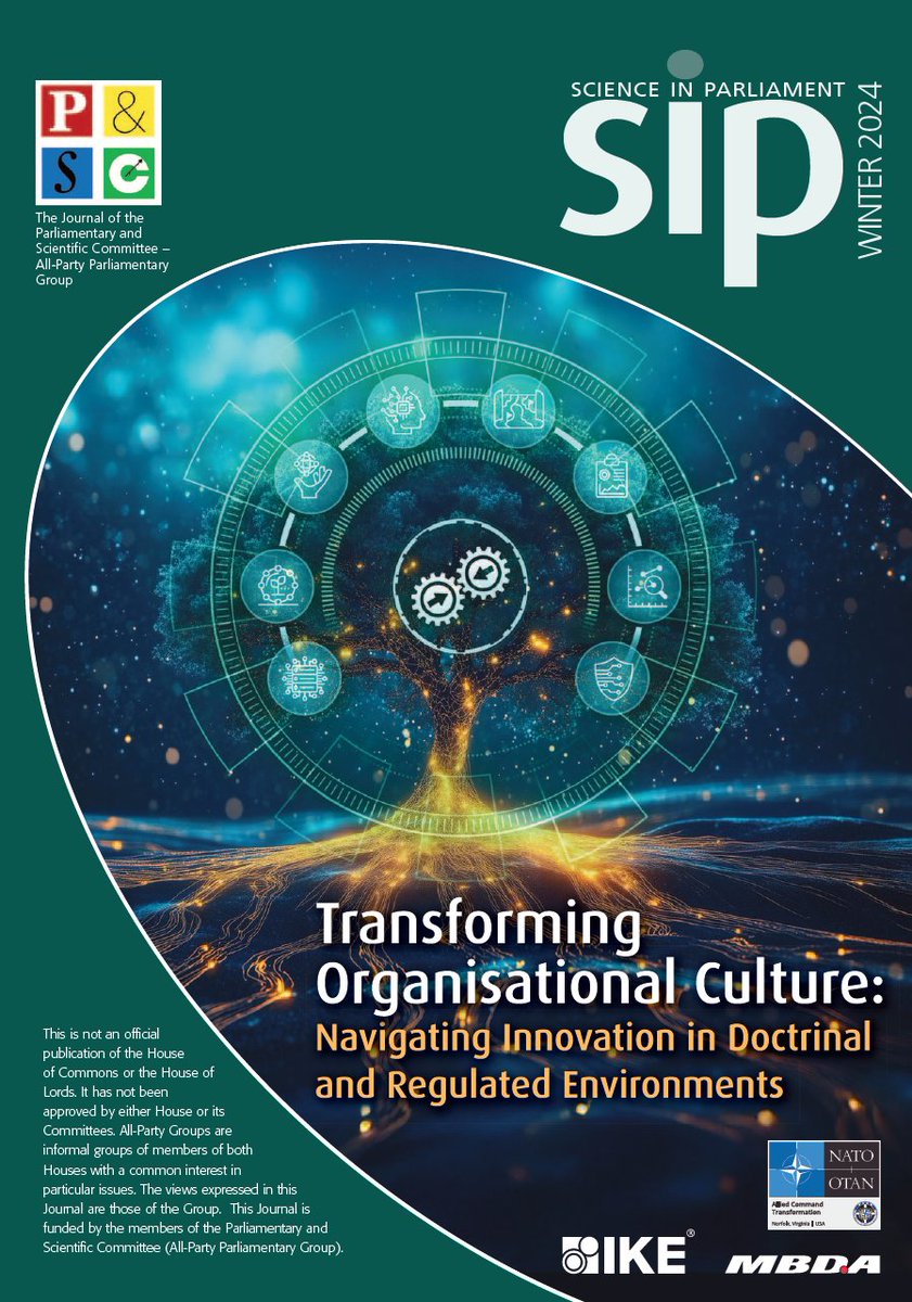 New IKE Article in Science in Parliament! 
How can organisations like NATO and MBDA foster #Innovation  in highly regulated environments? Prof Sam Medhat explores strategies to transform organisational culture while navigating doctrinal and operational constraints. RT