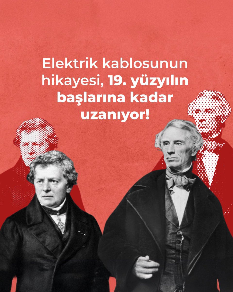 BorsanCable's tweet photo. Elektrik kablosunun hikayesi, 19. yüzyılın başlarına kadar uzanıyor! İlk kablo, 1811 yılında Almanya'da fizikçi Georg Simon Ohm tarafından keşfedilen elektrik iletimi prensiplerine dayanılarak geliştirildi.

#KabloTarihi #BorsanCable #İnovasyon https://t.co/GH6XXaiHKC