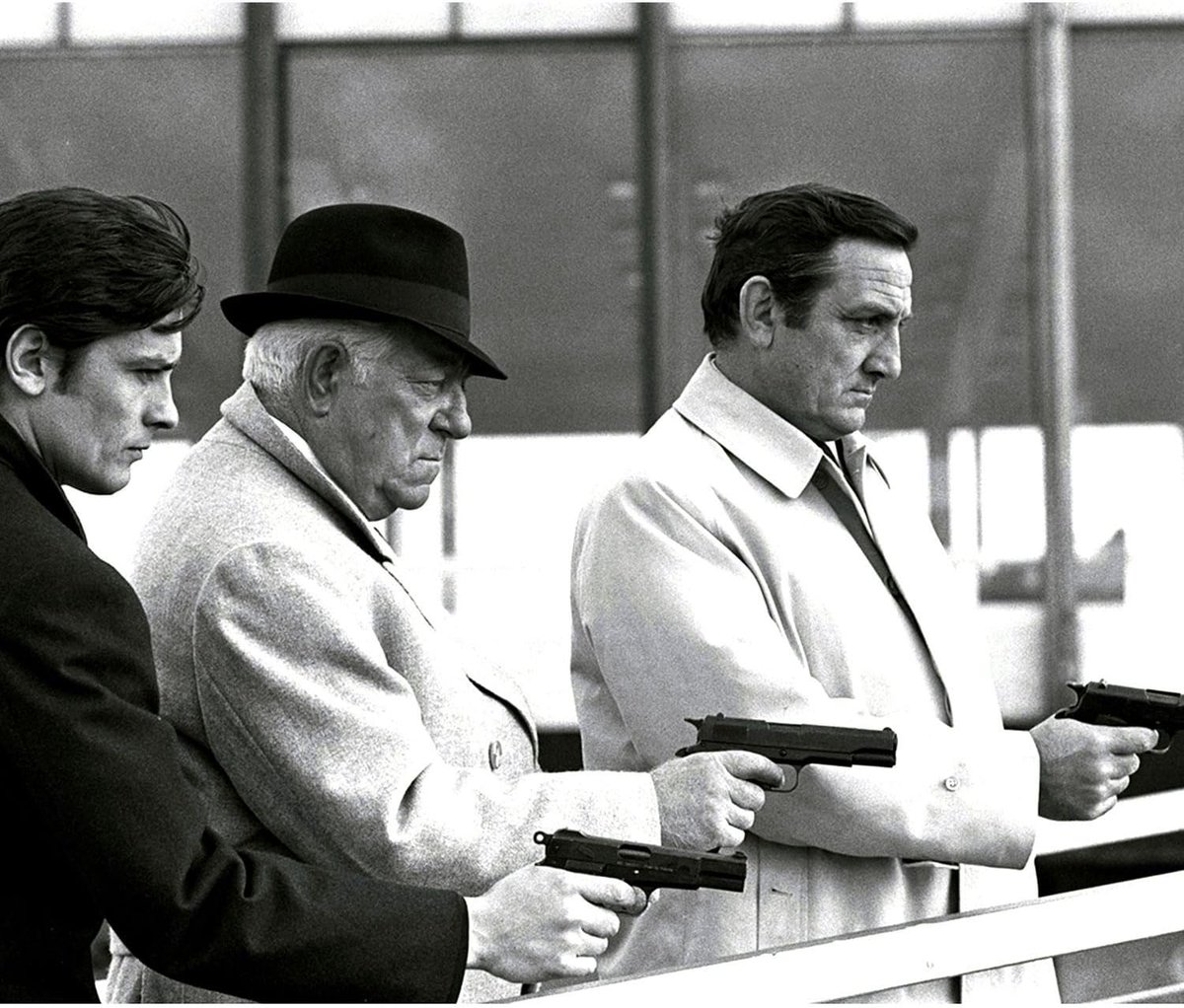 Delon, Gabin, Ventura dans Le Clan des Siciliens (Henri Verneuil, 1969).