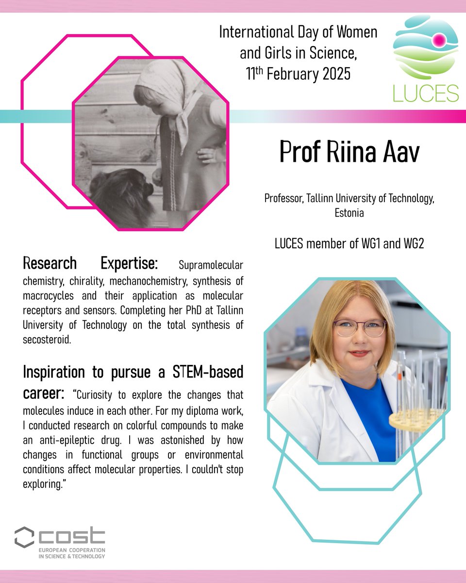Highlighting some of the incredible women of LUCES Cost Action in the run up to this International Day of Women and Girls in Science! (Post 3 of 4) #WomenInScience #LUCES