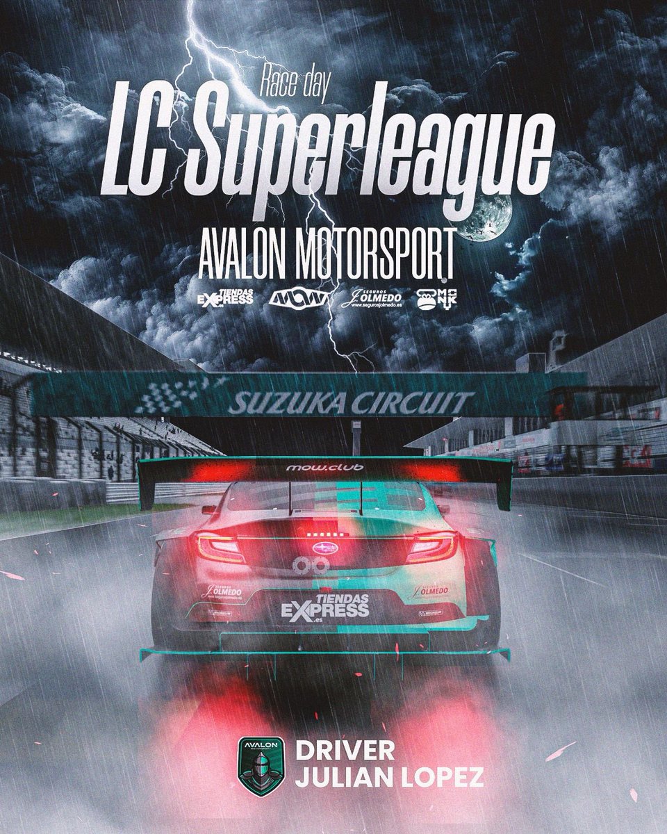 🏁 RACE DAY 🏁 
by <a href="/community_lc/">LC Community</a> 

Lunes de LC 

Nuestra armadura de samurai lista y fuera del armario para guerrear esta noche en el trazado de Suzuka

<a href="/JLopez_25_/">Julián López</a> nuestro fiel guerrero,  será quién luchará por dejar el pabellón alto💪

Sigue toda la emoción del directo a partir