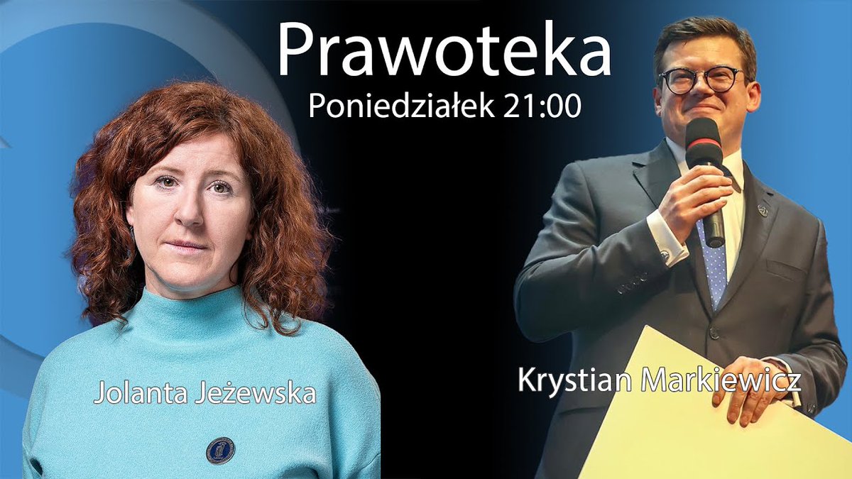 Reset_Oby's tweet photo. #Prawoteka⏲️21.00 
Gość: Krystian Markiewicz - Przewodniczący Komisji Kodyfikacyjnej Ustroju Sądownictwa i Prokuratury
➡️Jak przywrócić praworządność w Polsce i zagwarantować wykonanie wyroków europejskich trybunałów. 
 ➡️Czy da się to zrobić szybko? 
Zaprasza Jolanta Jeżewska👇
