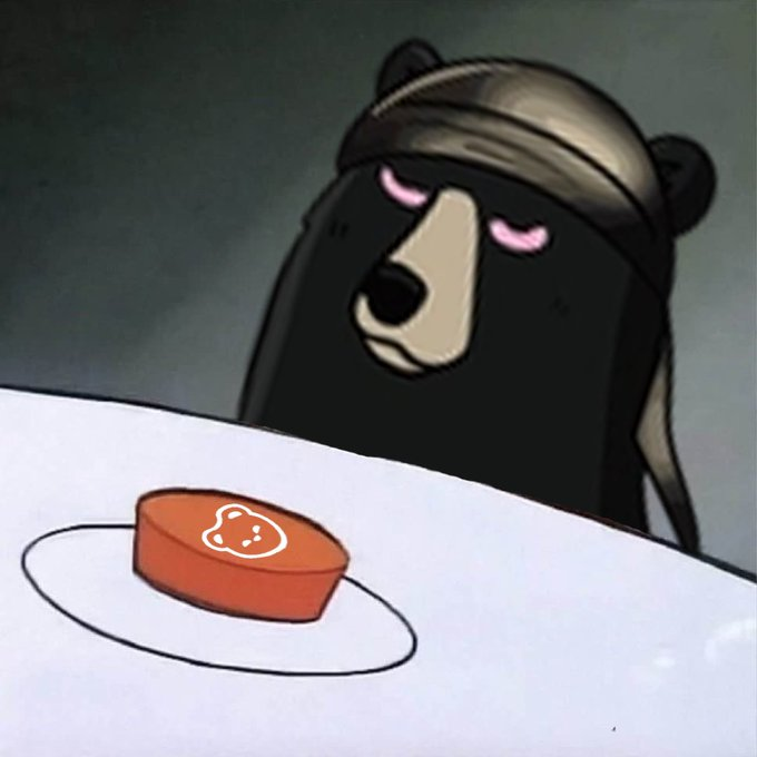 nonecoolmara's tweet photo. If I hit this red button, Bera, everyone's Honey Gated.

Push it, and everything changes forever.

Ooga Booga. https://t.co/9aSqsjYjR5