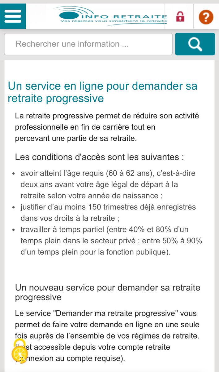 Que l’on soit salarié, indépendant ou fonctionnaire, on peut désormais demander sa retraite progressive en une seule fois et en ligne sur le portail public info-retraite.fr. Ce dispositif permet de travailler à temps partiel tout en touchant une fraction de sa #retraite