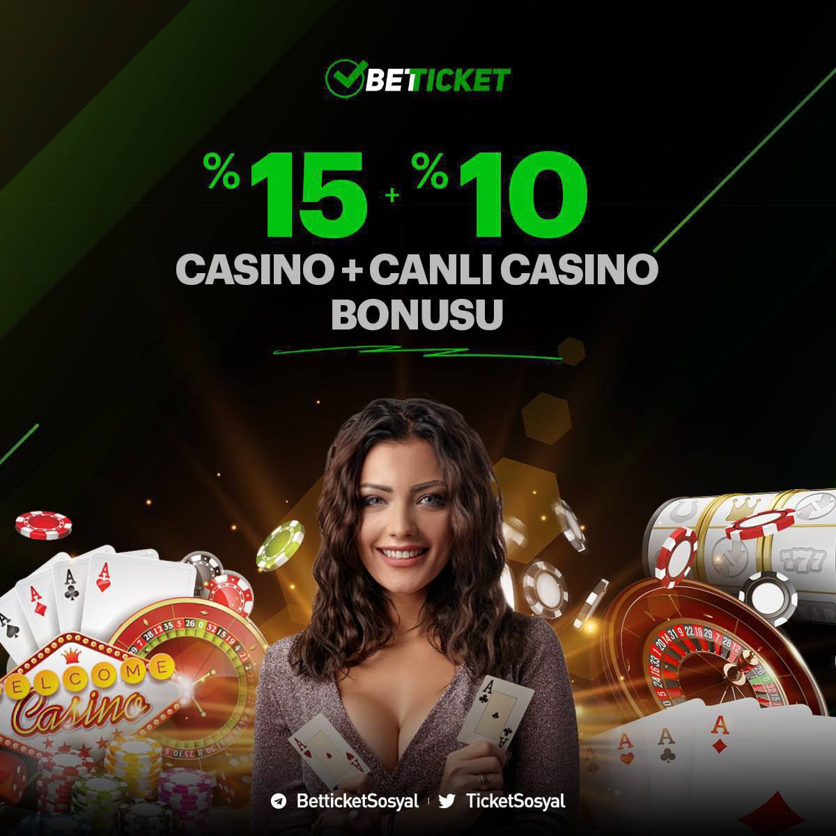 🎰 Casino oyuncusuysan doğru yere bakıyorsun!

🎉 500 TL'ye kadar kazandıran %15 + %10 Casino - Canlı Casino Bonusu tam sana göre. Yatırımını yap, kazancını katla!

⚡️Blackjack'i vur ya da slotta kazancını katla!

📲 Ticket çok güzel, sen de gel:

ws.tc/betticketgiris
