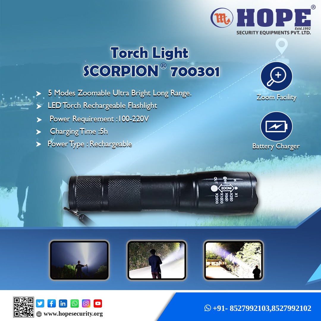 AnoopSa79609351's tweet photo. Stay ready for any adventure with the Scorpion 700301 flashlight. 5 modes, ultra-bright, and zoomable!
For any queries, feel free to contact us at this no.: WhatsApp:+91 8527992102, 8527992103
Visit:https://t.co/X4RnlhThy5
.
.
.
.
#LongRangeLight #RechargeableLED #TorchLight https://t.co/NJmgwpi38n