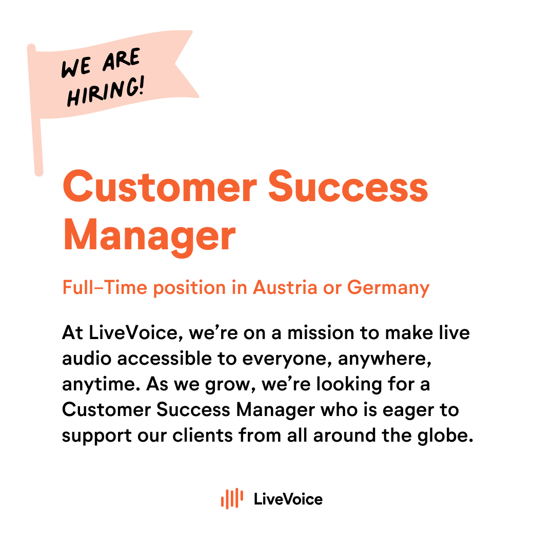 livevoice_io's tweet photo. We're Hiring: Customer Success Manager 🌟
Are you looking for a role where you can connect with customers from all over the world and support them in person at their events? We might have the perfect opportunity for you!
👉 https://t.co/M6kUPQlGkq
 #JobOpening #TechJobs https://t.co/jOtNsYBEr9