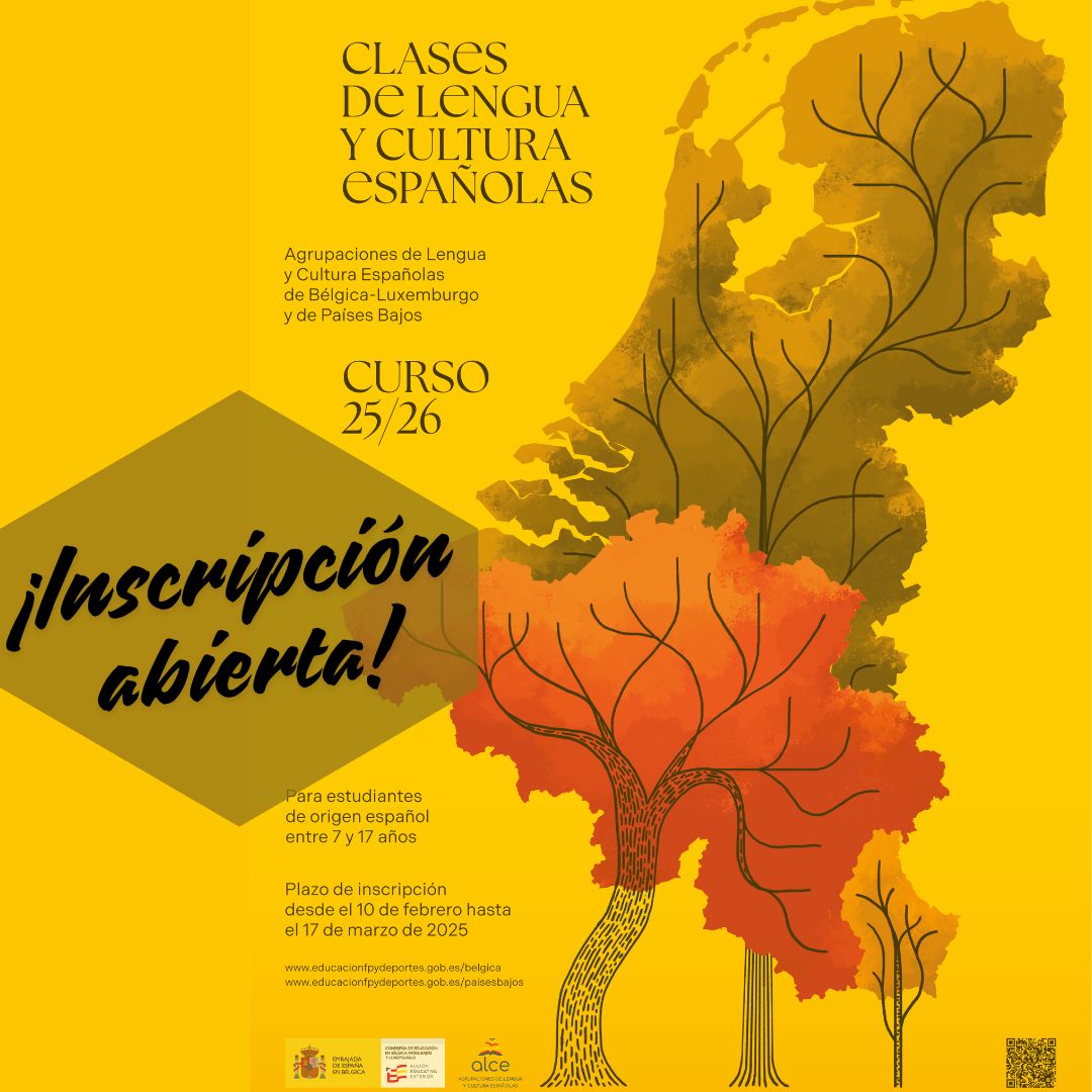 Abierto el plazo de inscripción para las #ALCE del Benelux curso 25-26: 📆del 10/02 al 17/03. 
👉Infórmate sobre las aulas de lengua y cultura españolas para niños de 7 a 17 años de origen español en:
🔗educacionfpydeportes.gob.es/belgica/portad…
<a href="/AccEducativaExt/">Acción Educativa Exterior</a> 
#españollenguaherencia #español