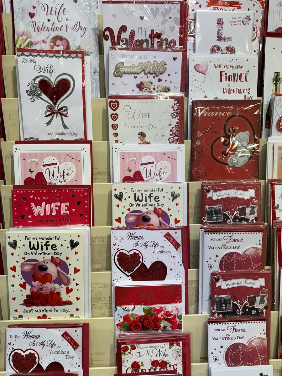 Lovely 😻 selection of #valentinesday cards for your special person ❤️ from Celebrations #rutherglenexchange