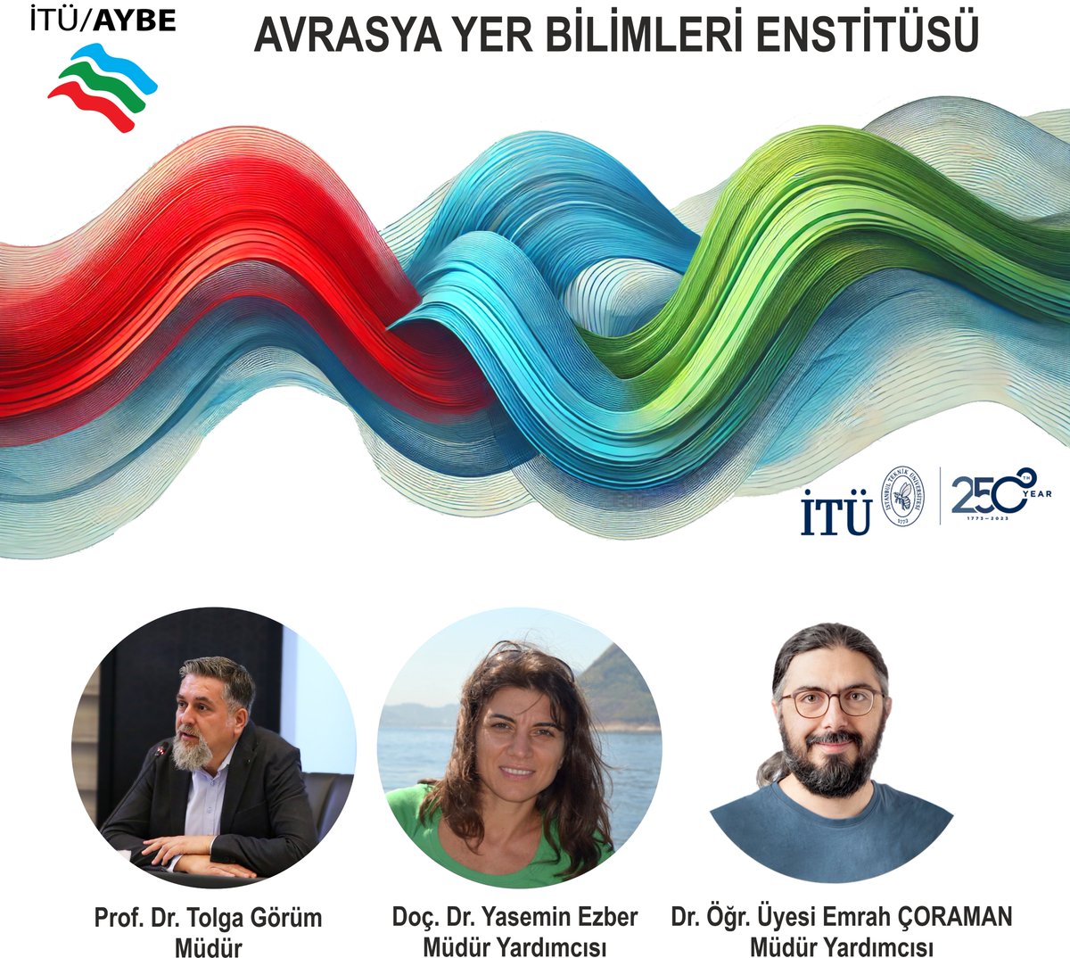 Tolga Gorum (@tolgagorum) on Twitter photo 07 Şubat 2025 tarihi itibari ile <a href="/itu_aybe/">Eurasia Institute of Earth Sciences</a> Avrasya Yer Bilimleri Enstitüsü Müdürlüğü görevine başladım.
Bir parçası olmaktan her zaman büyük onur duyduğumuz ve AYBE’ye gönül vermiş bilim insanları olarak <a href="/yaseminezber/">road_runner</a>, <a href="/coraman/">Emrah Çoraman</a> ve ben (<a href="/TolgaGorum/">Tolga Gorum</a>) Enstitümüzü ve Yer 07 Şubat 2025 tarihi itibari ile <a href="/itu_aybe/">Eurasia Institute of Earth Sciences</a> Avrasya Yer Bilimleri Enstitüsü Müdürlüğü görevine başladım.
Bir parçası olmaktan her zaman büyük onur duyduğumuz ve AYBE’ye gönül vermiş bilim insanları olarak <a href="/yaseminezber/">road_runner</a>, <a href="/coraman/">Emrah Çoraman</a> ve ben (<a href="/TolgaGorum/">Tolga Gorum</a>) Enstitümüzü ve Yer