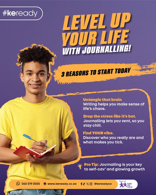 GCIS_IRC's tweet image. Journaling is more than just writing—it's a way to clear your mind, process emotions, and stay connected to your goals.
📒Start with just 5 minutes a day and watch the benefits unfold. #Keready #JournalingBenefits #WellnessTips #SelfCav