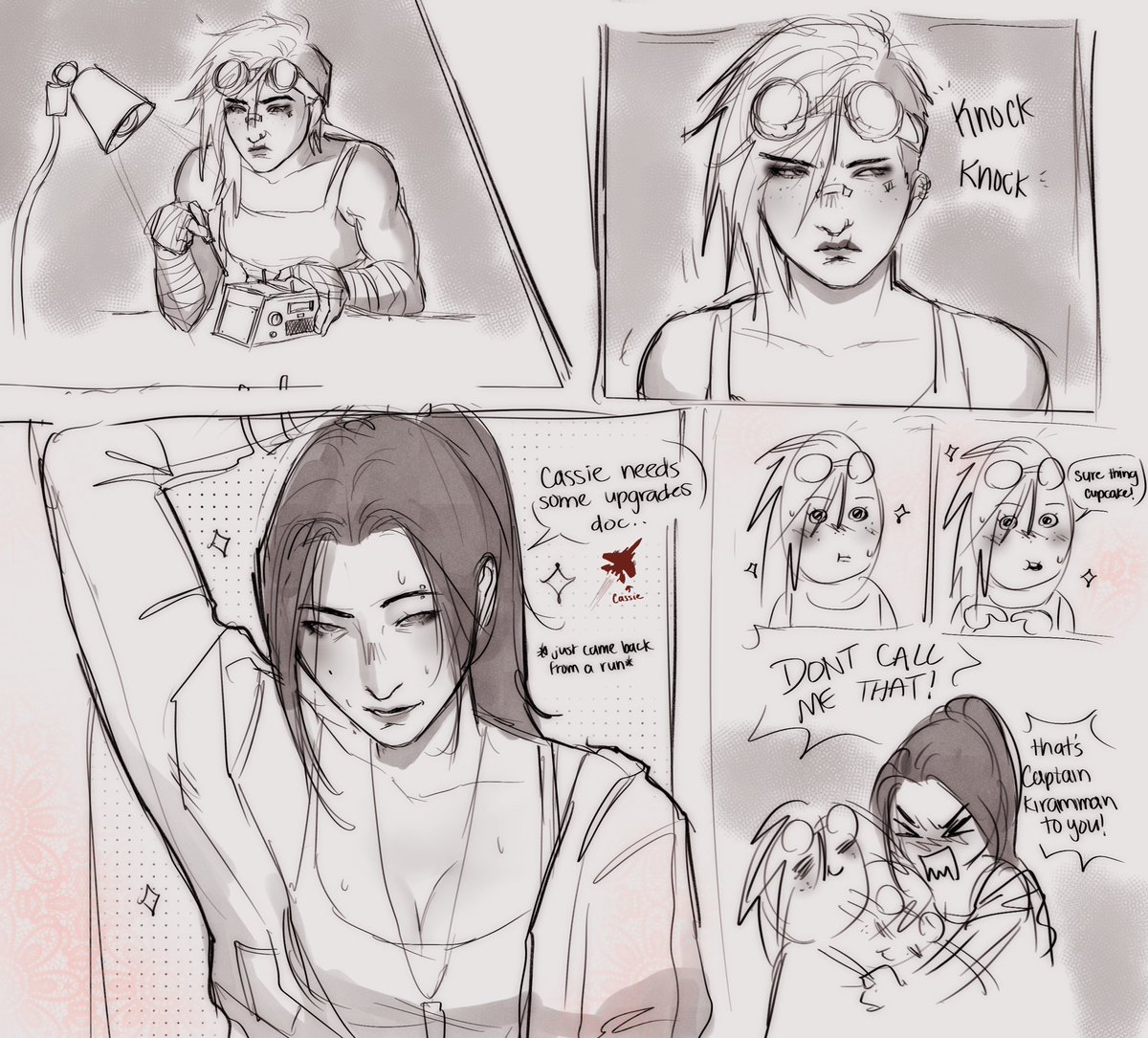 blkfairyy0's tweet photo. Short caitvi au comic where Caitlyn is a jet pilot and Vi is her mechanic #caitvi #arcane #fanart #arcaneau https://t.co/33KzdmpH7T