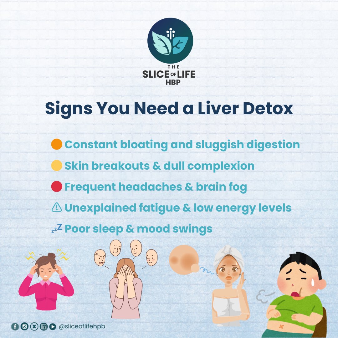 sliceoflifehpb's tweet photo. Your liver might be crying for help! 🚨 Listen to your body and support your liver with a clean diet, hydration, and healthy habits. Start detoxing today! 💚 #LiverDetox #HealthyChoices #CleanEating #WellnessJourney #StayHydrated #ListenToYourBody https://t.co/8lrCJ8C6zI