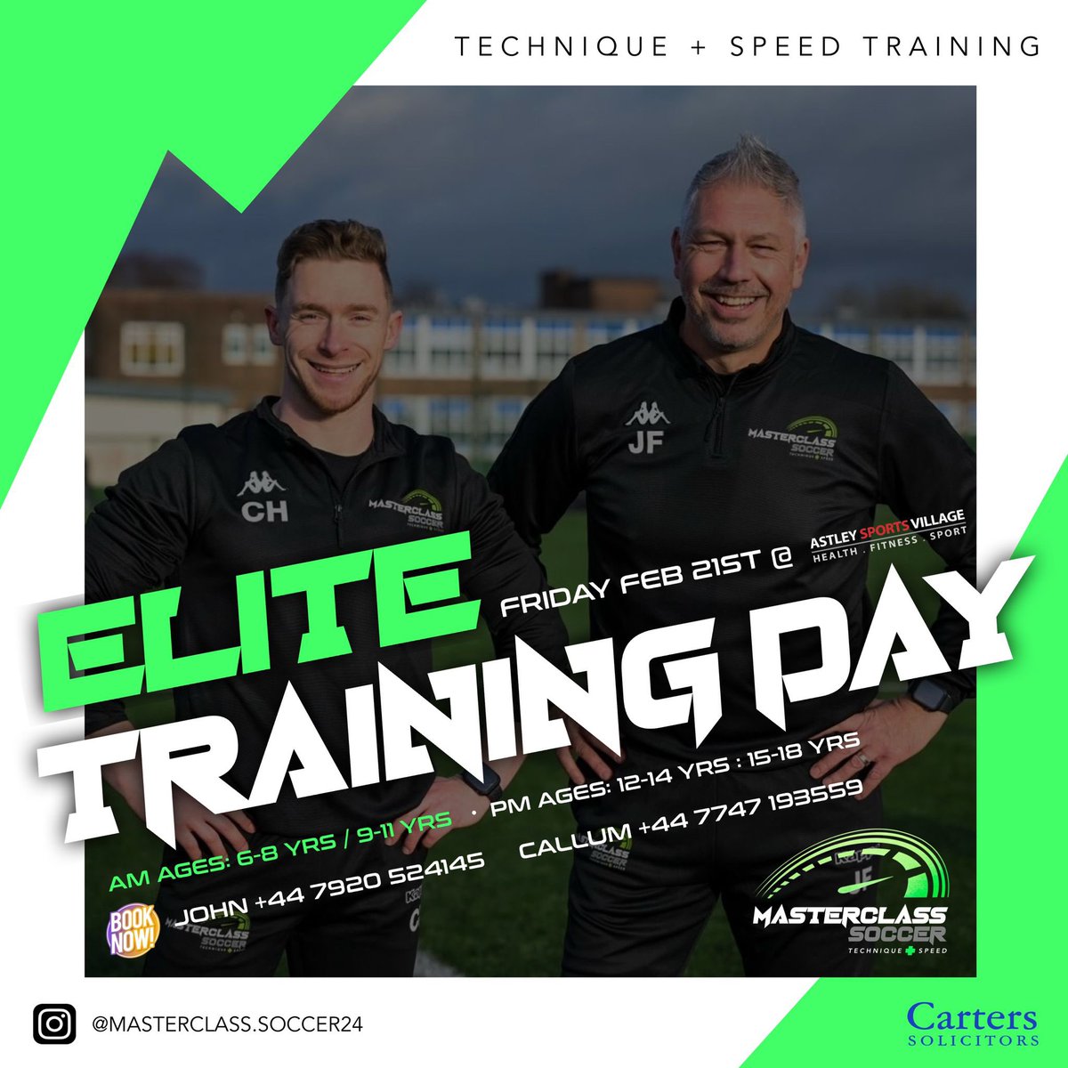 John Fenton (@elitesoccer9) on Twitter photo Less than two weeks until to our next Masterclass Soccer Elite Training Day at <a href="/astleysports/">AstleySportsVillage</a> 3G Astro Pitches on Friday 21st February 2025 for players who want to take their performance to the next level
#technical #speed #football #manchester Less than two weeks until to our next Masterclass Soccer Elite Training Day at <a href="/astleysports/">AstleySportsVillage</a> 3G Astro Pitches on Friday 21st February 2025 for players who want to take their performance to the next level
#technical #speed #football #manchester