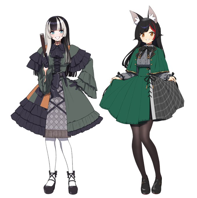 ミオちゃんが朝ミオでらでんとお揃いっぽいカラーリングとか言っててそうなんですよ…!ってなったやつ 