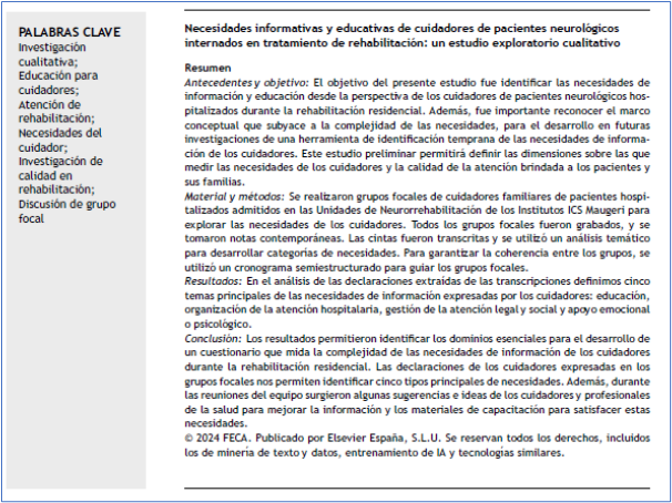 JHealthQualityR's tweet photo. 📰 Informational and educational needs of caregivers of neurologic inpatients in rehabilitation...
✏️Original by M Ottonello @JHealthQualityR #RevistaSECA #JHQR
👉 https://t.co/fKhnI8ts9h
✅ #QualityHealthcare #RehabilitationCare #CaregiverNeeds #QualityResearch #FocusGroup https://t.co/oE2rowMD8e