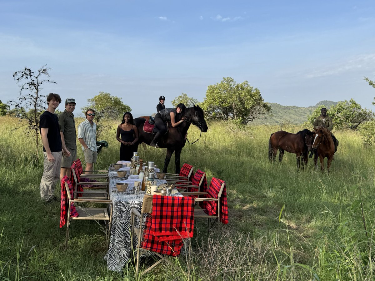 Nothing more special than a horse back ride in front of Kilimanjaro….