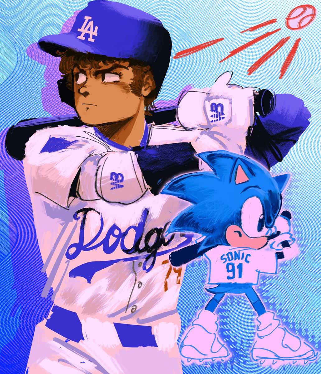 ritascounteratk's tweet image. they are dodgers i have decided #gundam #sonic #dodgers #amuro