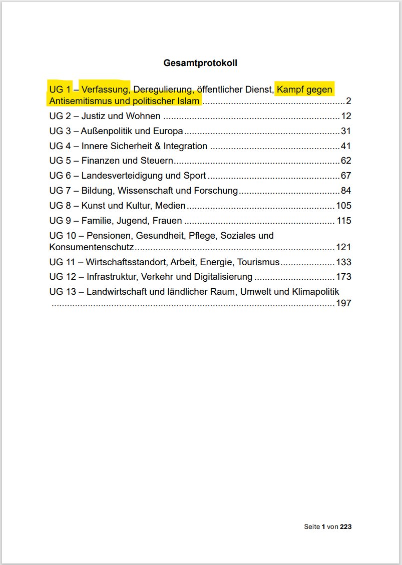 Austria's incipient reversion to authoritarianism is accelerating, as protocol leaks (kurier.at/politik/inland…) of coalition negotiations between the leading Freedom Party (<a href="/FPOE_TV/">FPÖ</a>) and its potential coalition partner, the People's Party (<a href="/volkspartei/">Volkspartei</a>), reveal. The first