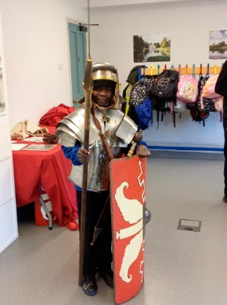 On Thursday, Swallow Class went on a school trip to Gunnersbury Park Museum to learn about the Romans. They all had a fantastic day. Excellence was even chosen to dress up as a Roman Soldier!