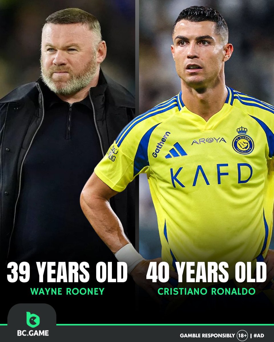 Footballtweet's tweet image. Still can’t believe that Cristiano Ronaldo is older than Wayne Rooney! 🤯💥