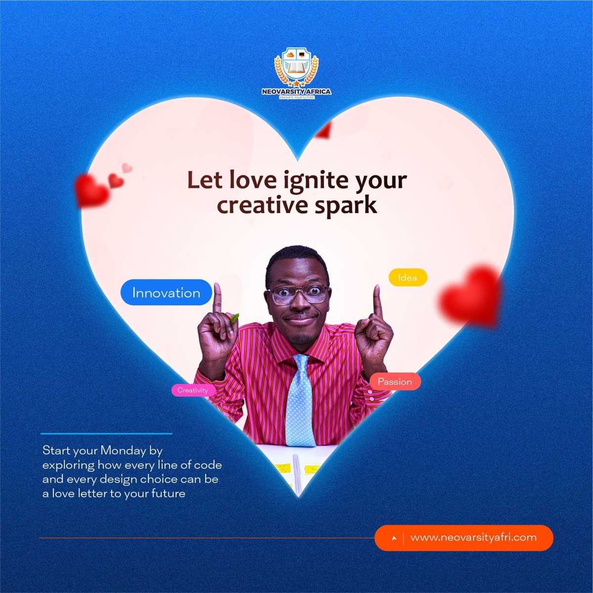 NeovarsityA's tweet image. It’s the Week of Love! 💖

Give your loved ones a tech skill this Valentine’s! 🚀 Our Valentine Promo ends this week—don’t miss out! ❤️

📌 Enroll now!
📩 DM us at Neovarsity Africa!

💬 Tag someone who needs this!
🔁 Retweet to share the love!

#ValentinesGift #TechForLove