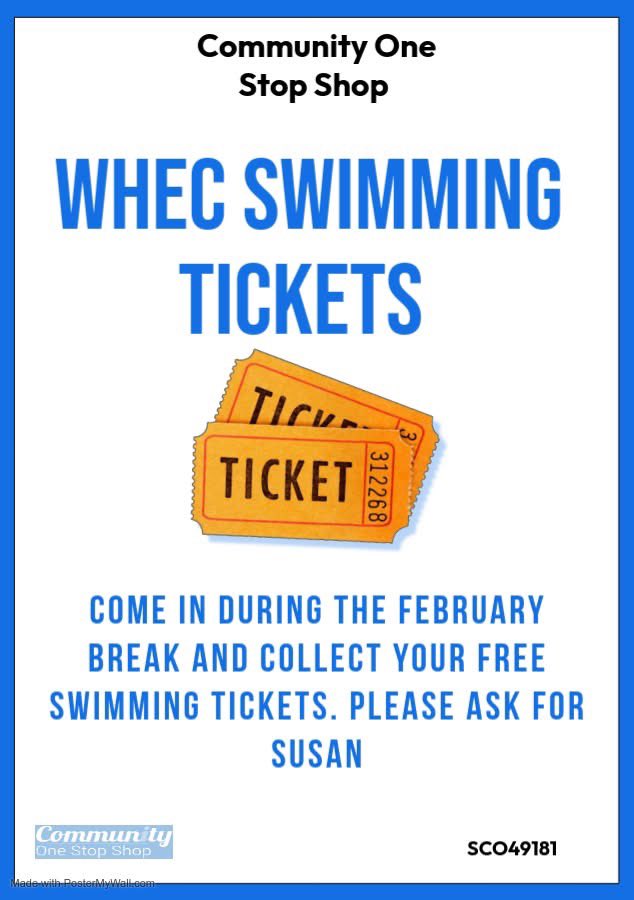 Happy February holidays 😊 See a fab offer from <a href="/cossfoodbank/">Community One Stop Shop</a> below 👇