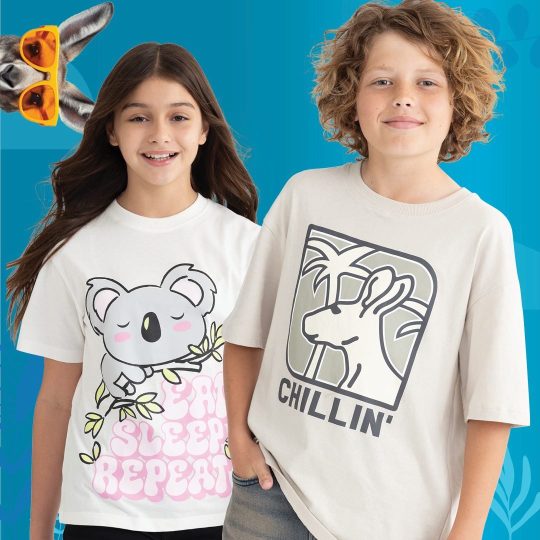 BestAndLessAU's tweet photo. From koalas to kangaroos, our G'Day Mate collection brings a touch of wildlife to your little one's wardrobe π¨ Find your favourite pieces in-store and online now but hurry, selling fast #BestandLess https://t.co/XSTNbLU08A