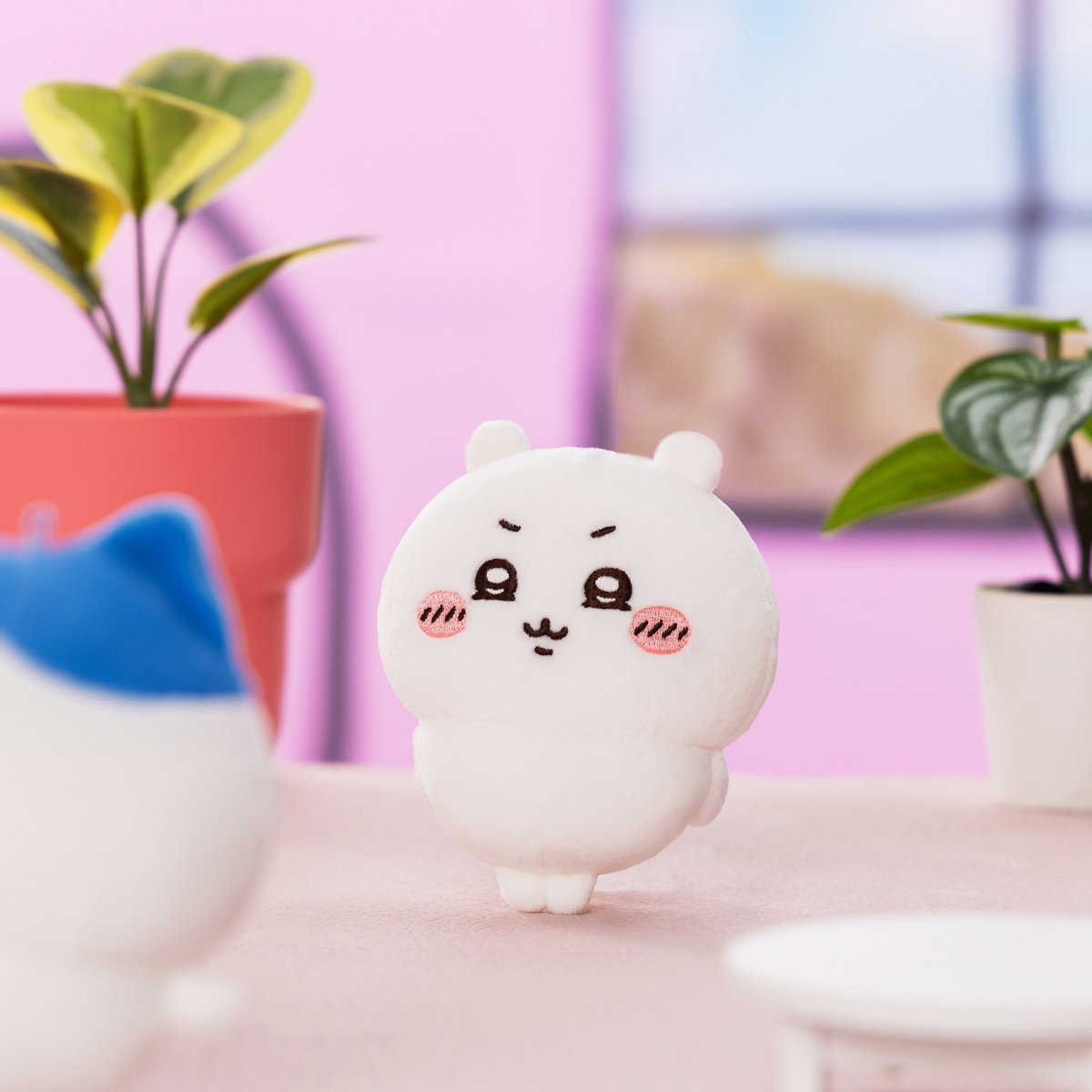 【未使用品】　ちいかわ　スッキリ目のうさぎ　マスコット　ノベルティシール付き 新品タグ付未開封未使用品 ちいかわ ムン顔 スッキリ目のうさぎ