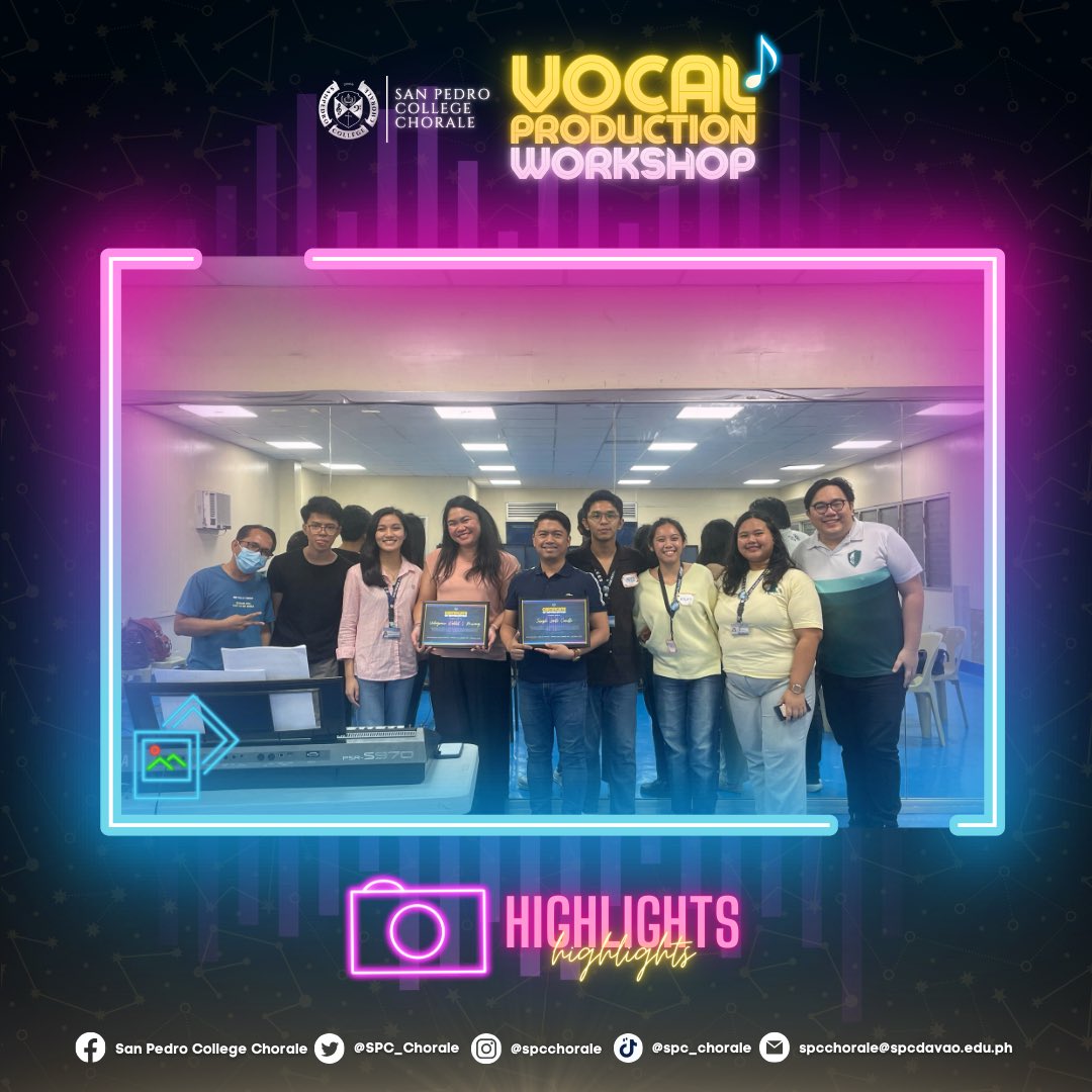SPC_Chorale's tweet photo. 🎶 𝐀𝐧𝐝 𝐭𝐡𝐚𝐭’𝐬 𝐚 𝐰𝐫𝐚𝐩 𝐨𝐧 𝐃𝐚𝐲 2 𝐨𝐟 𝐨𝐮𝐫 𝐕𝐨𝐜𝐚𝐥 𝐓𝐫𝐚𝐢𝐧𝐢𝐧𝐠 𝐖𝐨𝐫𝐤𝐬𝐡𝐨𝐩!

From fine-tuning techniques to powerful final performances, our participants took their voices to the next level. https://t.co/AizED5YJTa