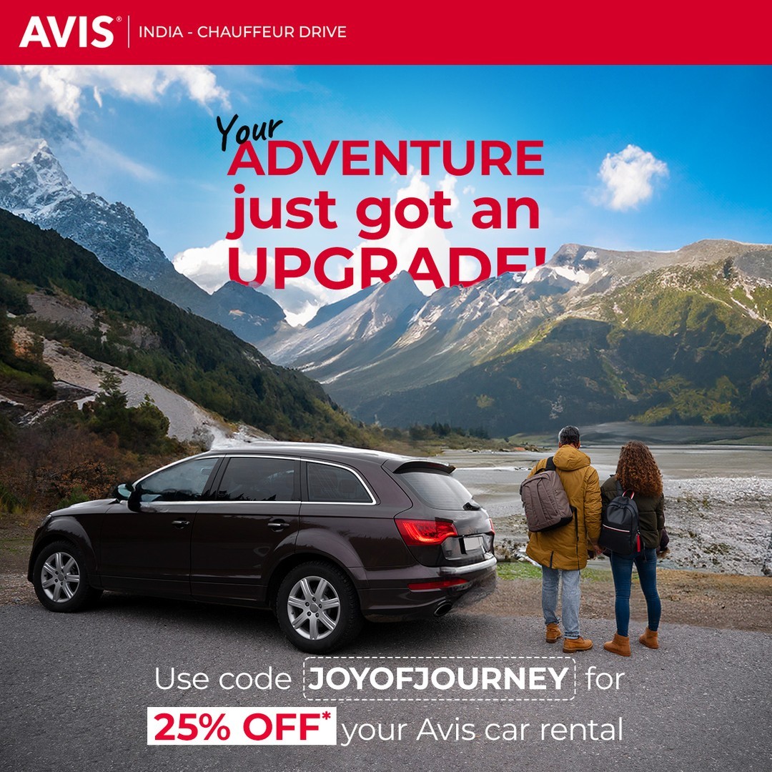 aviscarindia's tweet photo. Ready to elevate your next local or outstation trip? Use code JOYOFJOURNEY for 25% OFF* on your Avis car rental!
Book now: https://t.co/Aw3uWamLda
#Avis #AvisIndia #ChauffeurDrive #CarRental #Flat25Off #JoyOfJourney #HassleFreeTravel #BookYourRide https://t.co/kl5N0kwfuJ