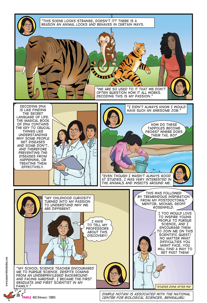 National Centre for Biological Sciences (@ncbs_bangalore) on Twitter photo #NewComicAlert!
Our latest comic with <a href="/TinkleMagazine/">Tinkle Magazine</a> featuring the inspiring story of Dr <a href="/DimpleNotani/">Dimple Notani</a> is out now!
Check it out and let us know your thoughts in the comments below!
#sciencecomics #NewComicAlert!
Our latest comic with <a href="/TinkleMagazine/">Tinkle Magazine</a> featuring the inspiring story of Dr <a href="/DimpleNotani/">Dimple Notani</a> is out now!
Check it out and let us know your thoughts in the comments below!
#sciencecomics