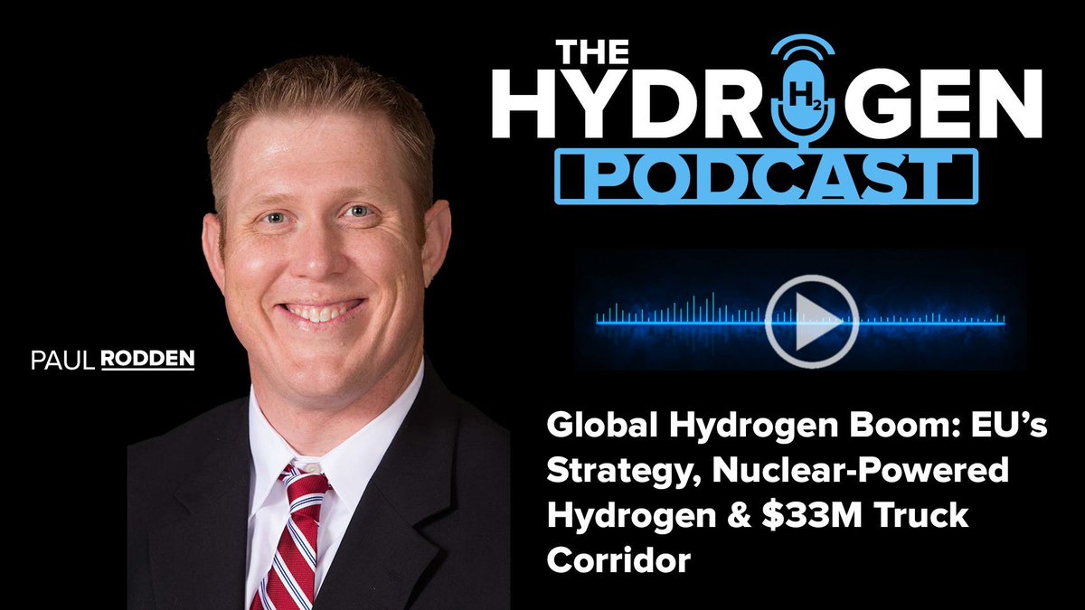THP Episode: 390 - Global Hydrogen Boom: EU’s Strategy, Nuclear-Powered Hydrogen &amp; $33M Truck Corridor     
Watch on YouTube: buff.ly/3CuTQ7y   
Listen to the Podcast: buff.ly/42OPxyG  

#hydrogen #energy #emissions #lowcarbon #sustainability #energytransition