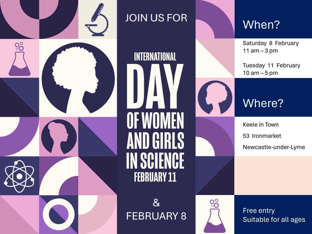 keeleforensics's tweet photo. This weekend our Forensic Science Demonstrators and Postgraduate Researchers, Catherine, Cora, Olga, and Charlotte, were at @KeeleUniversity's brand new 'Keele in Town' building in Newcastle-under-Lyme as a part of our #InternationalDayofWomenandGirlsinScience day celebrations https://t.co/NIHZtsfm9F