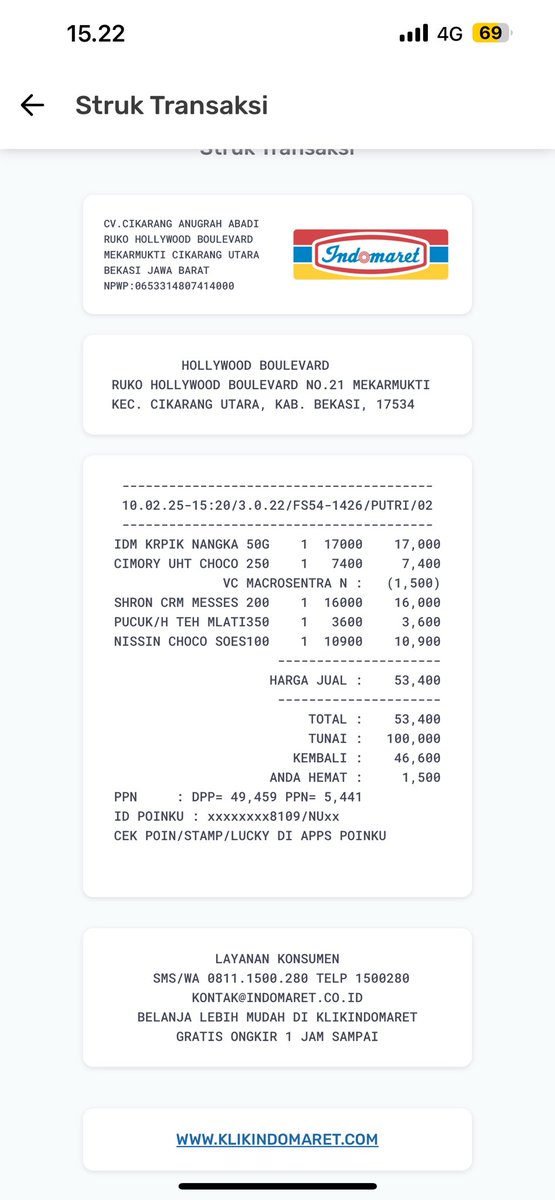 leidi_daniar's tweet photo. @Indomaret coba deh ditingkatkan pelayanan sistem pembayaran qris nya, harusnya pakai bank apa saja bisa, giliran akhirnya pilih bayar cash karena qris ga bisa. Eh dikorupsi Rp. 100,- tanpa ngomong disumbangin kek, atau minta maaf karena ga ada receh! Same on you! https://t.co/iklNMiXb9r