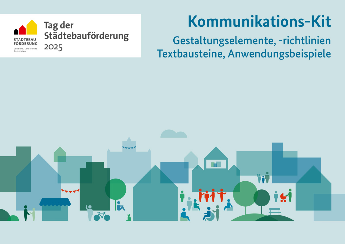 📢 Das Kommunikations-Kit für Kommunen zum #TagderStädtebauförderung 2025 am 10. Mai ist online. Es bietet Gestaltungsvorlagen, Anwendungsbeispiele und Textbausteine. 
Download: tag-der-staedtebaufoerderung.de/service/downlo…