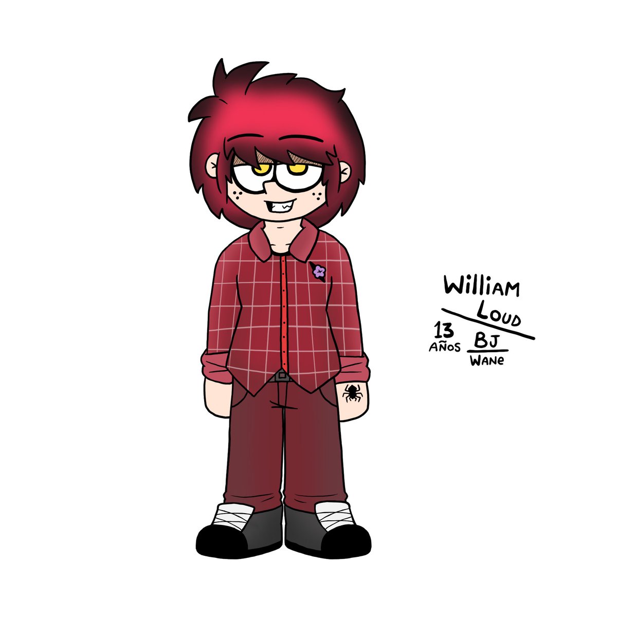 CorbatasDraws's tweet photo. @Exdvvv COMMISION! (3/3)
Les presento el rediseño de William, el primer hijo de Wane. Como hermano mayor, es muy protector y siempre está atento para cuidarlas y asegurarse de que nada les falte.🕷️
#Sinkids #Sin_Kids #WilliamLoud #Wendy_Loud #Waneloud #Bobbyjr #3rdgeneration #OC https://t.co/cqKADdiYNC
