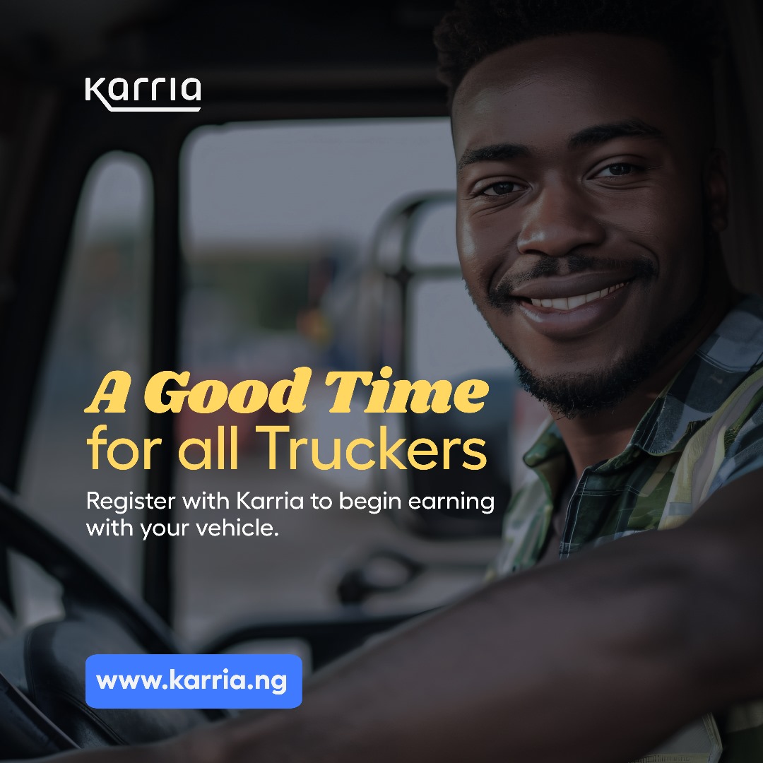 We are calling all movers!
Are you a truck driver or logistics professional looking for more opportunities to earn? Sign up on 👉 karria.ng today and connect with customers in need of your services.