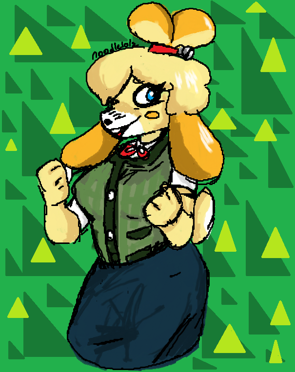 OgFluffynoodle's tweet photo. in the dead of night while all are asleep noodle opens of mspaint and draws Isabelle animal crossing https://t.co/dIkGh9jnoB