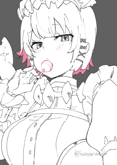 ちょっと前にラクガキした尾鮫な娘置いておきますね🦈 