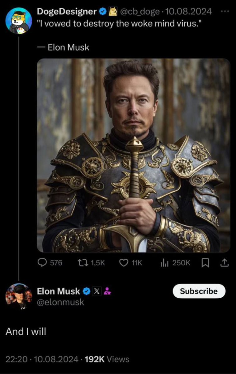 <a href="/elonmusk/">Elon Musk</a> For this always end wokeness 💪 @endwokenessol