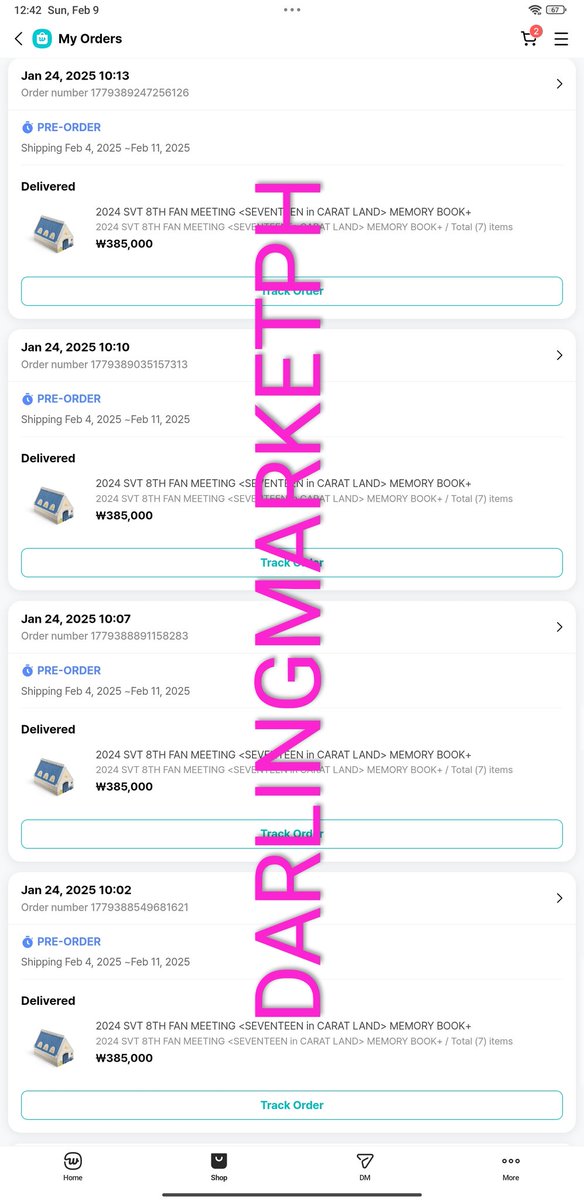 darlingmarketph's tweet photo. #dmphupdates
kr address arrivals: svt cl 2024 orders
ship-out: tentative this Friday (will confirm next pick-up from consol and request sched)
ph eta: 3-5 weeks after kr ship-out https://t.co/URmr3idjyC