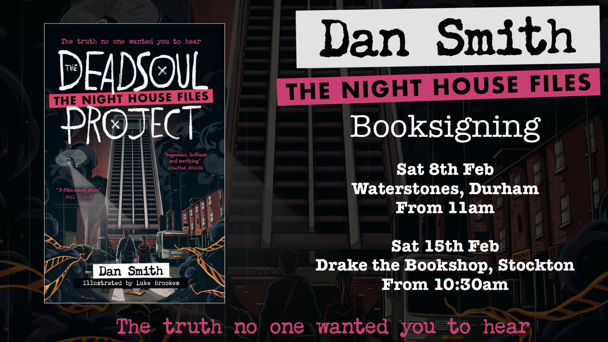 Dan Smith (@dansmithauthor) on Twitter photo I will be in <a href="/drakebookshop/">DRAKE The Bookshop</a> Drake the Bookshop, Stockton on Sat 15th 10:30am to sign my new book The Deadsoul Project, to chat and ... work the tills? Come along and say 'hi!' I will be in <a href="/drakebookshop/">DRAKE The Bookshop</a> Drake the Bookshop, Stockton on Sat 15th 10:30am to sign my new book The Deadsoul Project, to chat and ... work the tills? Come along and say 'hi!'