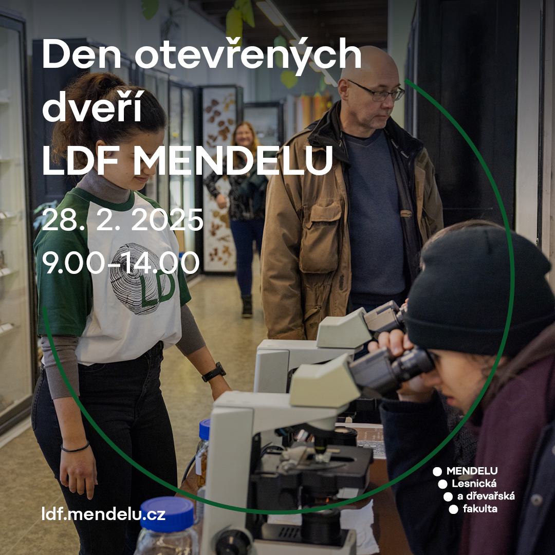 Lesnická a dřevařská fakulta MENDELU (@ldf_mendelu) on Twitter photo 28. 2. se koná DOD <a href="/ldf_mendelu/">Lesnická a dřevařská fakulta MENDELU</a> pro všechny, kdo stále ještě nejsou rozhodnutí, kam po maturitě. Prohlédnout si fakultu a zažít zajímavá setkání můžete mezi 9.00–14.00. Podrobný program → bit.ly/dodvunoru 28. 2. se koná DOD <a href="/ldf_mendelu/">Lesnická a dřevařská fakulta MENDELU</a> pro všechny, kdo stále ještě nejsou rozhodnutí, kam po maturitě. Prohlédnout si fakultu a zažít zajímavá setkání můžete mezi 9.00–14.00. Podrobný program → bit.ly/dodvunoru