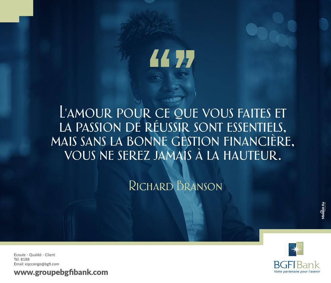 Bonne semaine à tous.
#BGFIBank, votre partenaire pour l’avenir.