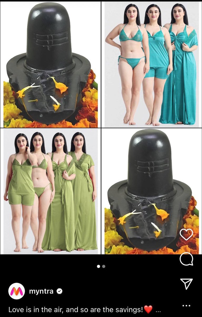 HPhobiaWatch's tweet image. CEO of @myntra @MyntraSupport is a woman 

90% of the workforce are women 

And this is the content they post?