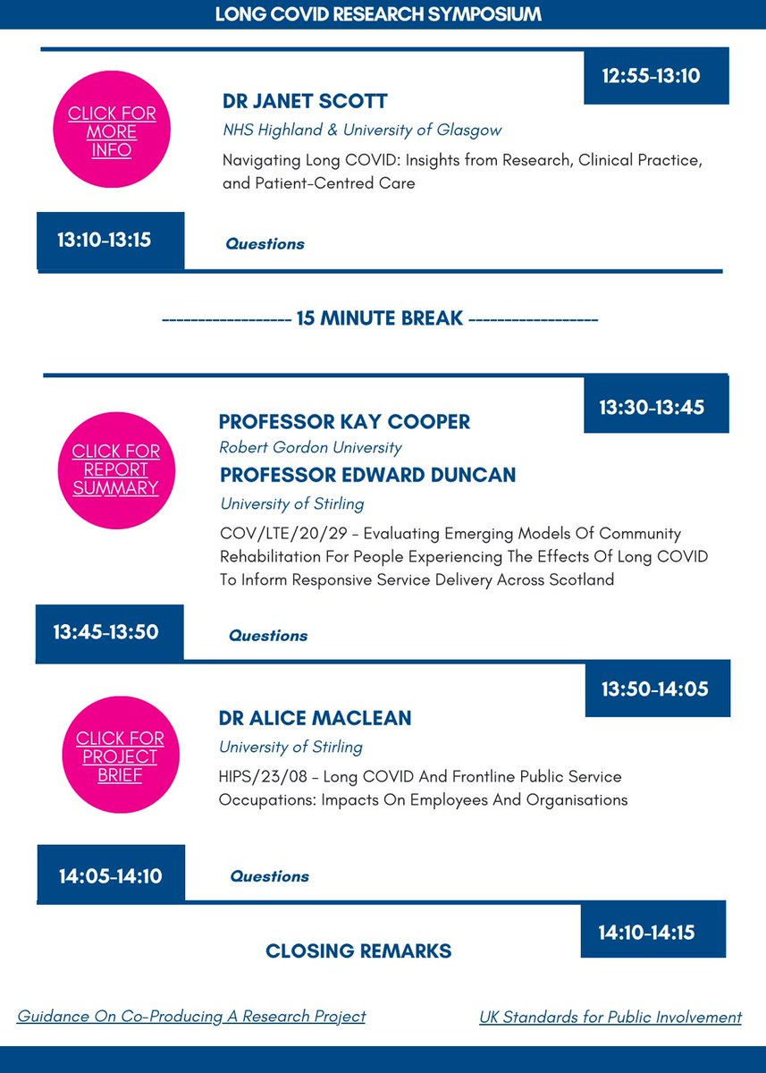 On Tuesday, 11 February 2025, I'll be speaking about navigating Long COVID with regards to insights from research, clinical practice, and patient-centred care. Alongside me will be Prof Kate Hunt, Prof Kate O'donnell, Dr Susan Browne, Prof Kay Cooper, Prof Edward Duncan and Dr