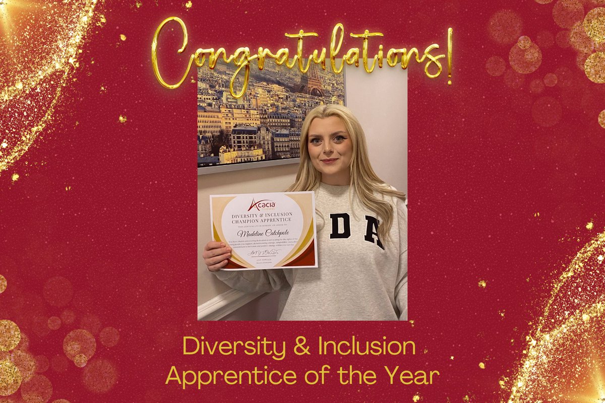 🎉 Huge congrats to Maddy our Apprentice Diversity &amp; Inclusion Champion of the Year! 🎉

Maddie, who works at Brunswick Place with young people and their families has shown incredible dedication to those she supports. 

👏 Well done, Maddie! 
#Apprenticeships #NAW2025